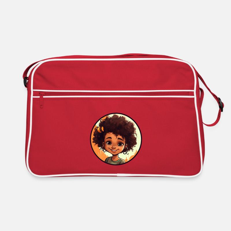 Lebendige Comic-Charakter Illustration Retro Tasche