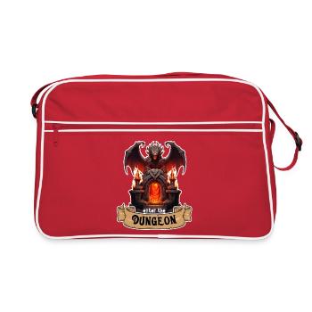 Enter the Dunegon RPG Gate Dragon - Retro Bag - red/white - Front