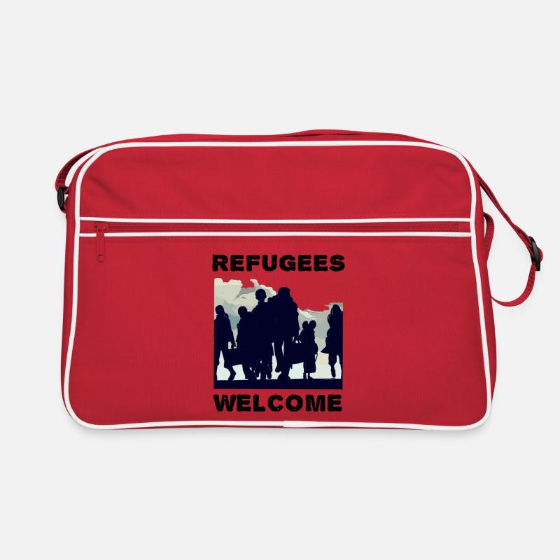 Les réfugiés accueillent la solidarité Sac Retro