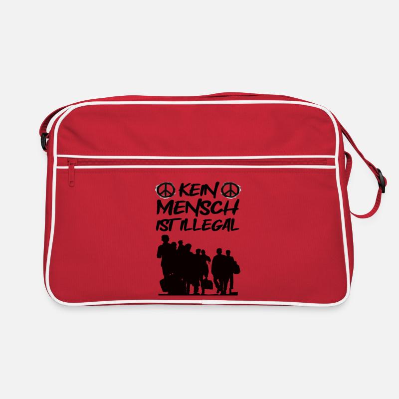 No one is illegal! Saying Retro Bag