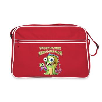 Si vous n’aimez pas les lundis, vous devez changer votre - Sac Retro - rouge/blanc - Devant