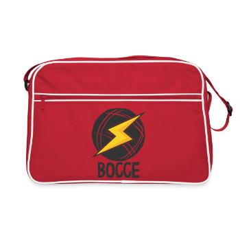 Bocce Spruch Bocce Ball mit Jack Bocci Game Bocce - Retro Tasche - Rot/Weiß - Vorne