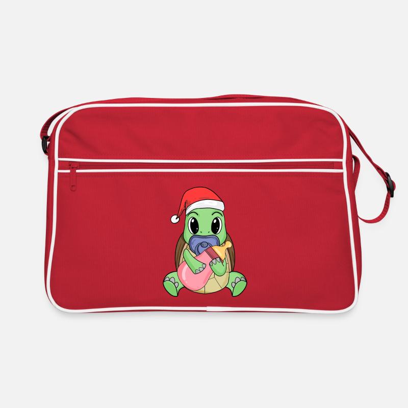 Tortue bébé Noël Sac Retro