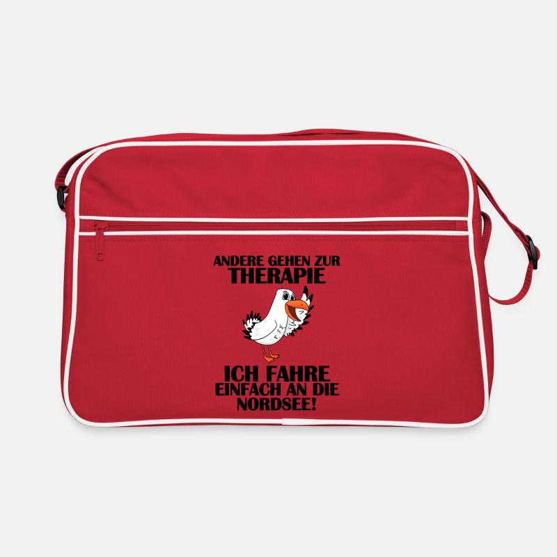 Nordsee Spruch Retro Tasche