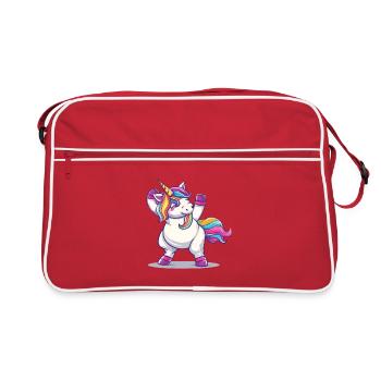 Rainbow Magic Unicorn Pose - Retro Bag - red/white - Front