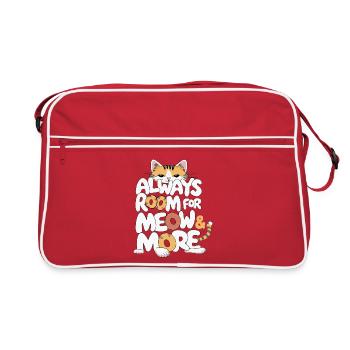 Citation de chat ludique pour les amoureux - Sac Retro - rouge/blanc - Devant