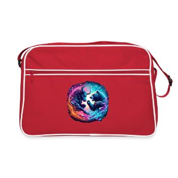 Trading boursier haussier vs baissier - Sac Retro - rouge/blanc - Devant