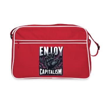 Profitez du capitalisme - Sac Retro - rouge/blanc - Devant