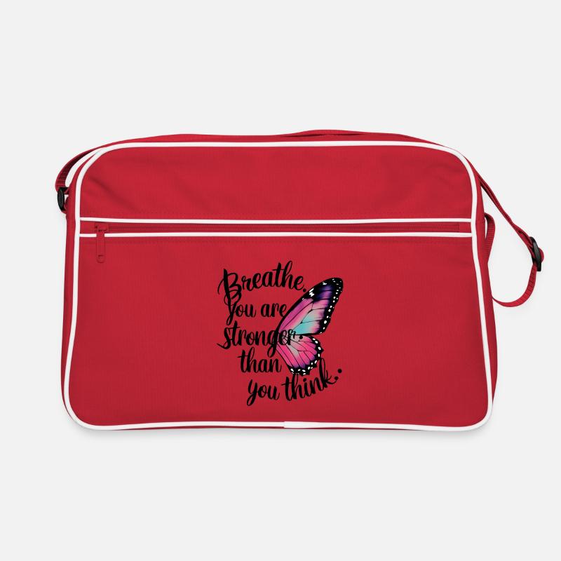 Motivational Wing with Inspirational Text Retro Bag