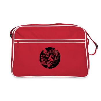Illustration de chats - Sac Retro - rouge/blanc - Devant