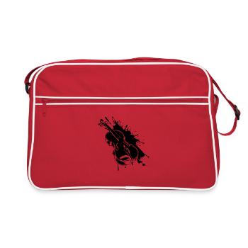 Violin Street Art - Retro Bag - red/white - Front