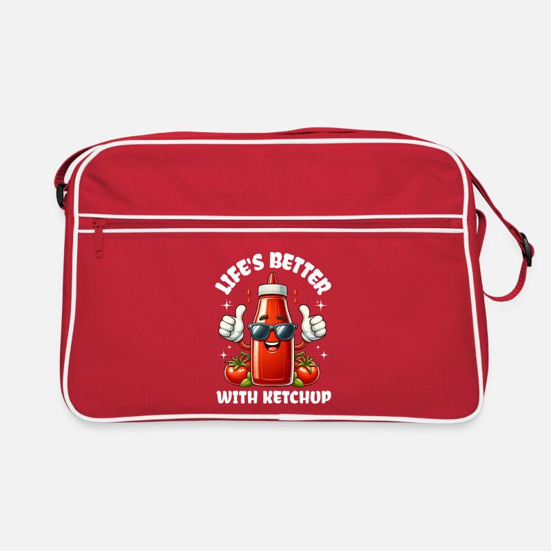 Ketchup Bottle – Life's Better With Ketchup Retro Bag