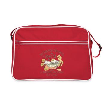 Homeschool mom like a regular mom but cooler - Retro Bag - red/white - Front