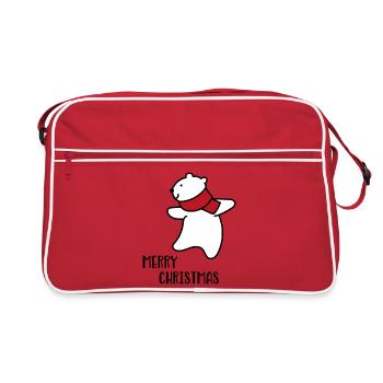 Merry Christmas - Retro Bag - red/white - Front