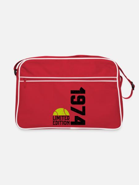 50. Jubiläum 1974 Limited Edition Tennis - Retro Tasche - Rot/Weiß - Vorne