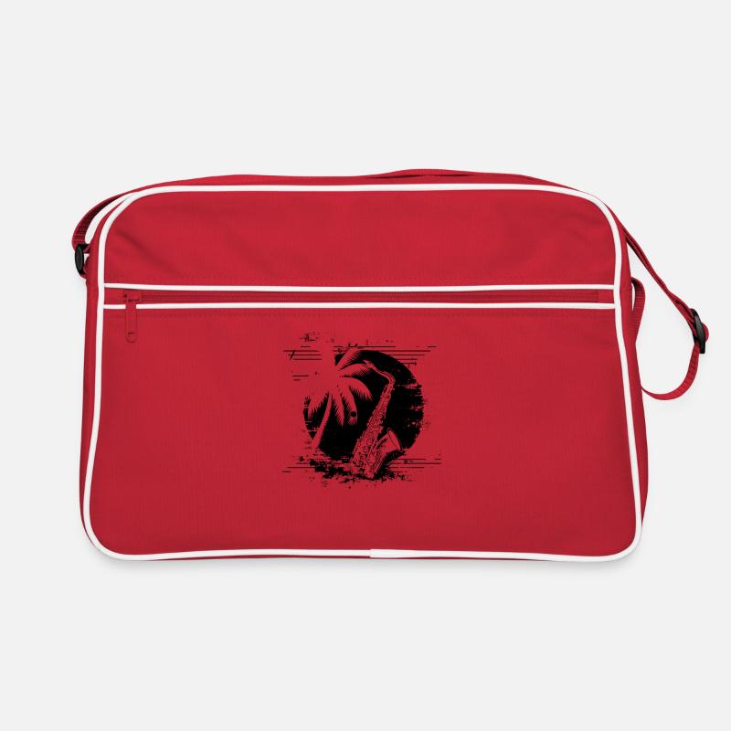 Saxophon Skizze Retro Tasche