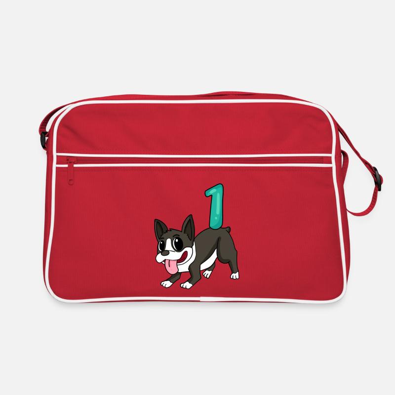 Zahl 1 Nummer Eins Retro Tasche