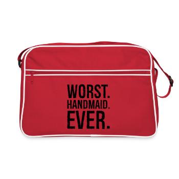 worst handmaid ever - Retro Bag - red/white - Front
