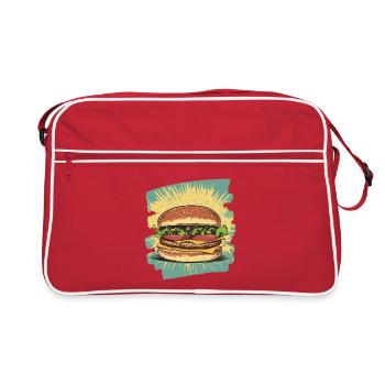 Burger Rétro - Sac Retro - rouge/blanc - Devant