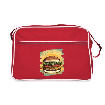 Burger Rétro - Sac Retro - rouge/blanc - Devant