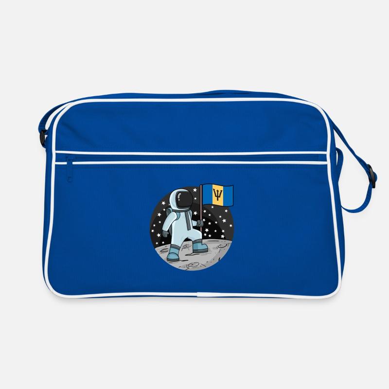 Drapeau astronaute Barbade Sac Retro
