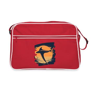 Manta Rays Retro - Retro Bag - red/white - Front