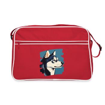 Rauque - Sac Retro - rouge/blanc - Devant