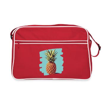 Ananas 3 png - Sac Retro - rouge/blanc - Devant