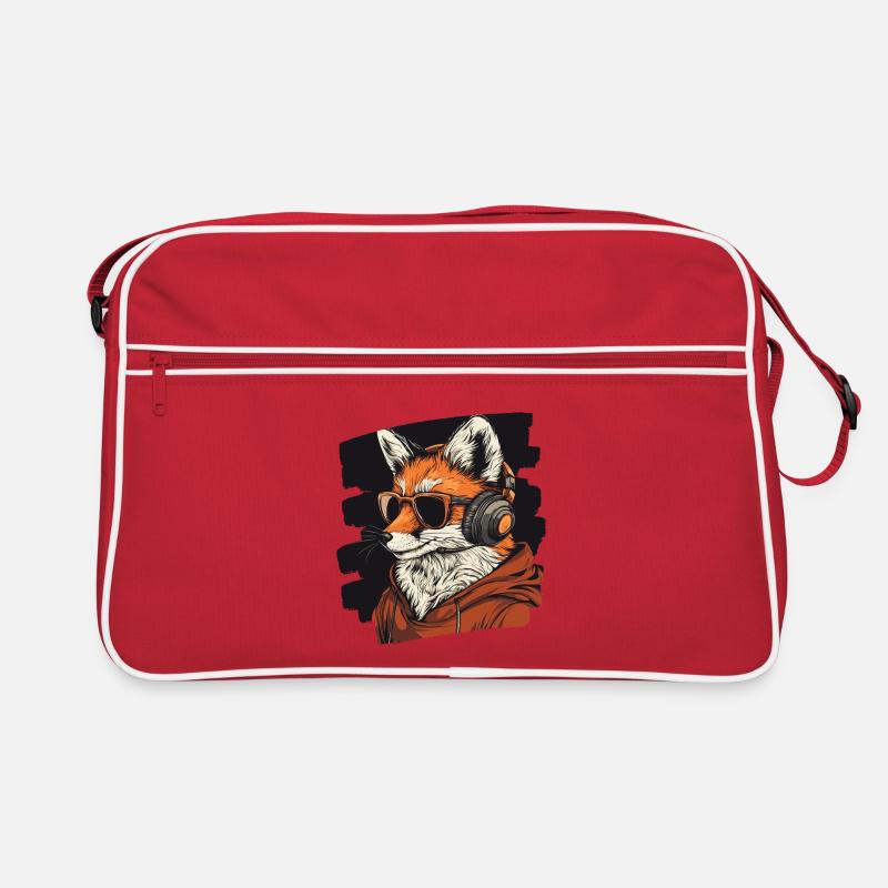 Fuchs Kopfhörer Retro Tasche