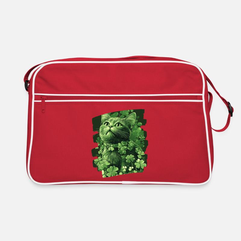 Chat de la Saint-Patrick Sac Retro