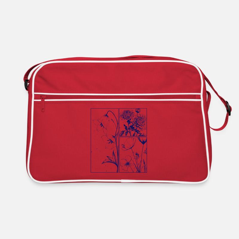 Floral Chrysanthemum Campanula Botanical Gift Retro Bag