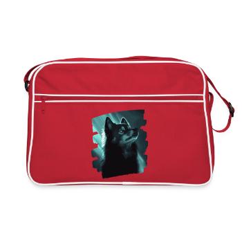 Finnish Lapphund - Retro Bag - red/white - Front