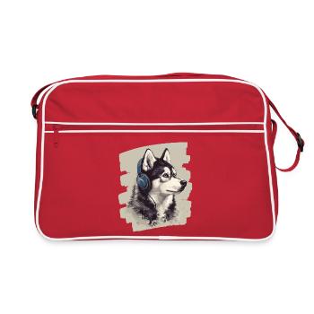 Rauque - Sac Retro - rouge/blanc - Devant
