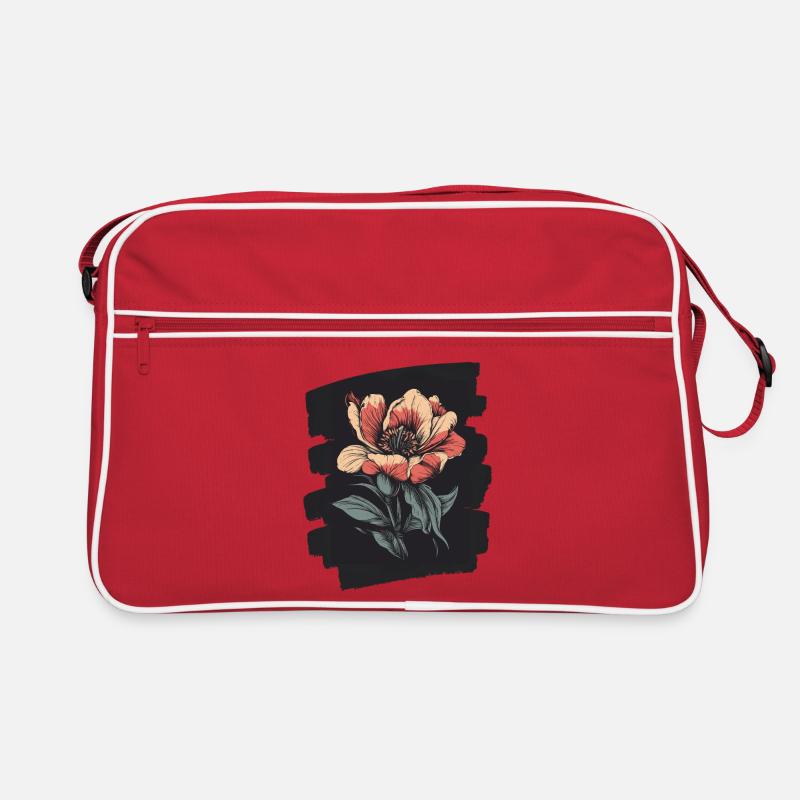 Printemps Printemps Début Fleur Fleurs Sac Retro