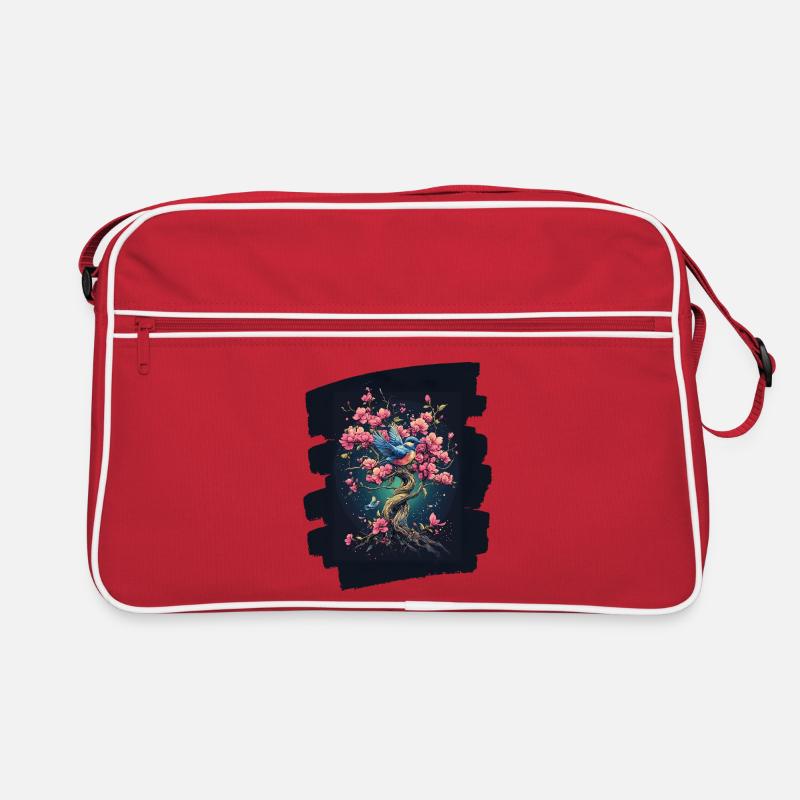 Printemps Printemps Début Fleur Fleurs Sac Retro