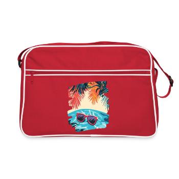 Lunettes d’été et d’été - Sac Retro - rouge/blanc - Devant