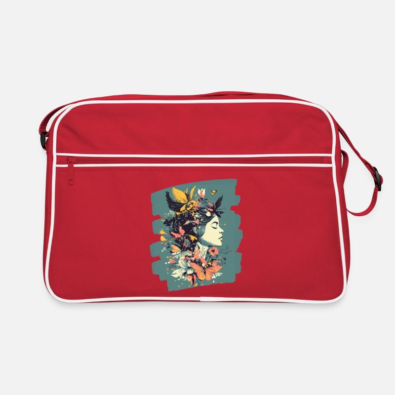 Spring Spring Beginning Flowers Retro Bag