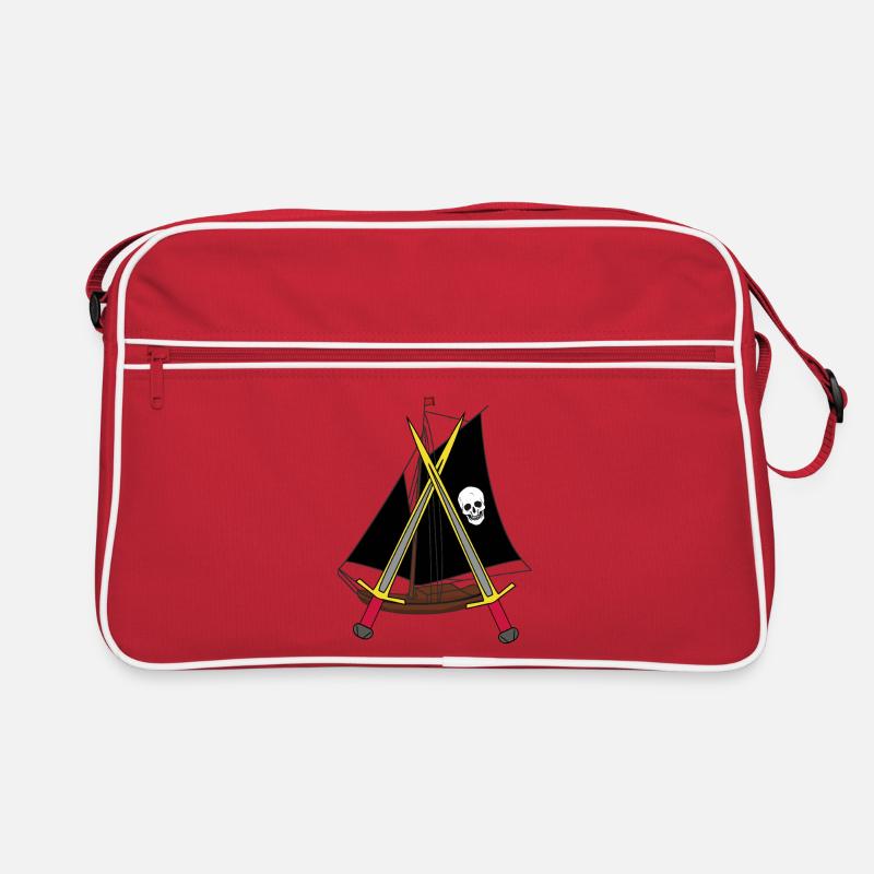 Ship Ships Pirate Pirate Ship Retro Bag