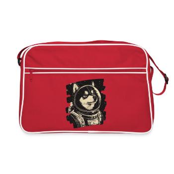 Astronaute husky - Sac Retro - rouge/blanc - Devant
