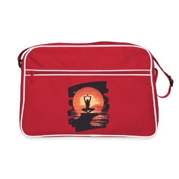 Yoga Namaste Méditation - Sac Retro - rouge/blanc - Devant