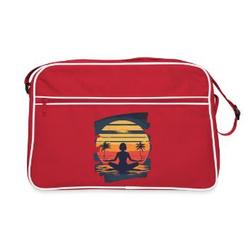 Yoga Namaste Méditation - Sac Retro - rouge/blanc - Devant