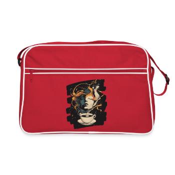 Coffee Coffee Coffee Lovers - Retro Bag - red/white - Front