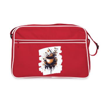 Coffee Coffee Coffee Lovers - Retro Bag - red/white - Front