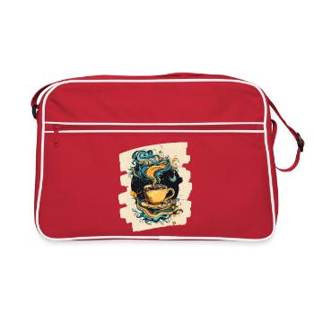 Coffee Coffee Coffee Lovers - Retro Bag - red/white - Front