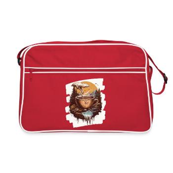Coffee Coffee Coffee Lovers - Retro Bag - red/white - Front