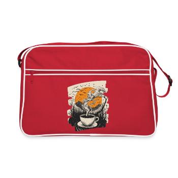 Coffee Coffee Coffee Lovers - Retro Bag - red/white - Front