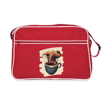 Coffee Coffee Coffee Lovers - Retro Bag - red/white - Front