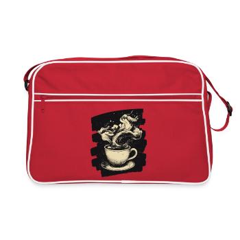 Coffee Coffee Coffee Lovers - Retro Bag - red/white - Front