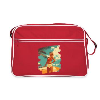 Summer Sun Retro - Retro Bag - red/white - Front