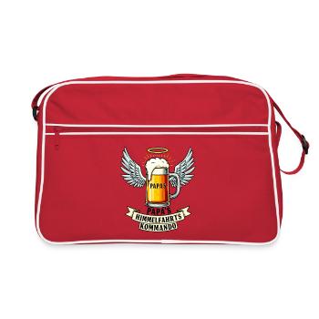 Dad's Ascension Command - Father's Day Beer Design - Retro Bag - red/white - Front
